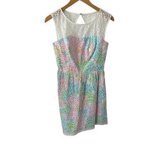 Lilly Pulitzer Morrison‎ Lace Overlay Dress Size 4